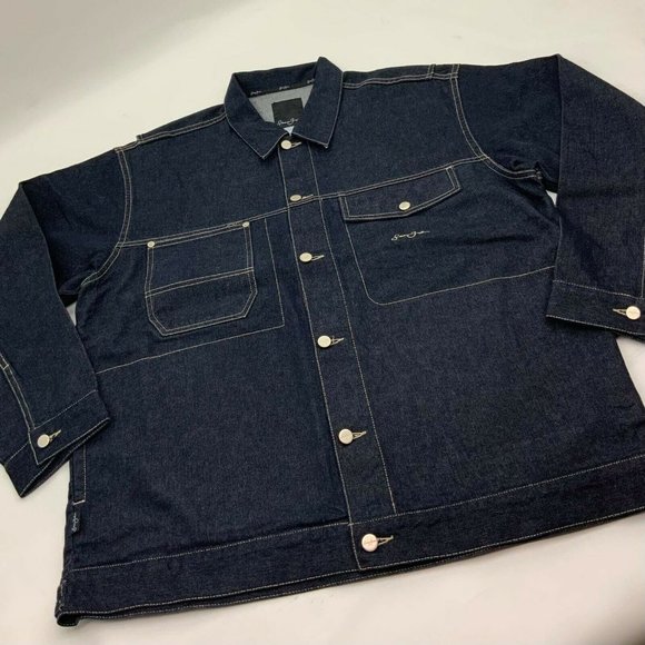 Men's Sean John Dark Blue Casual Denim Jacket